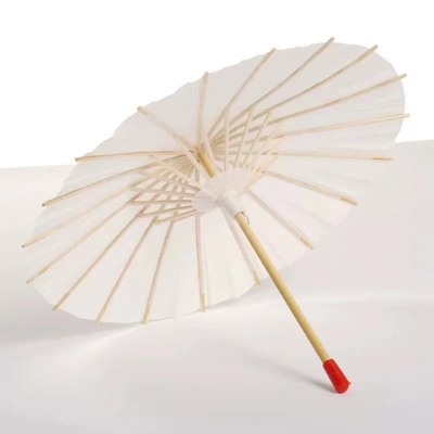 Requisitos hechos a mano Paraguas de papel japonés blanco con diseños personalizados Impresión de logotipos