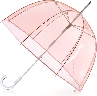 Logotipo personalizado Apollo Poe Pvc Color Cúpula Paraguas transparente para la promoción de la mujer caliente