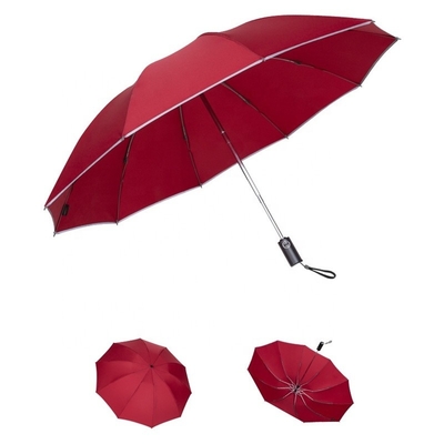 Sombrero portátil con tapa de caucho resistente al viento UV plegable invertido con impresión de logotipo