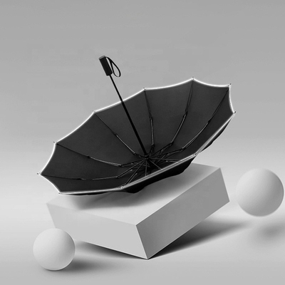 Sombrero portátil con tapa de caucho resistente al viento UV plegable invertido con impresión de logotipo