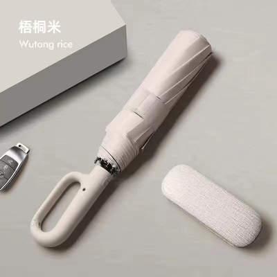 Material del panel Pongee Paraguas automático plegable inverso Tamaño grande para automóvil y lluvia