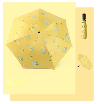 Impresión de logotipo personalizado Super impermeable portátil de color sólido 3 plegable paraguas abiertos automáticamente