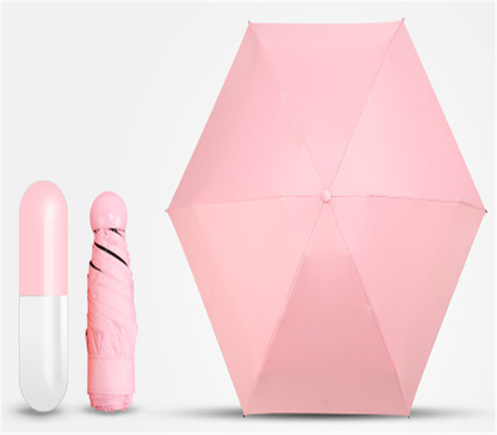 19 pulgadas 6K 190T Pongee Mini Capsula de bolsillo Paraguas Perfecto para publicidad o regalo