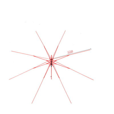 Paraguas recto 23 pulgadas 8k marco de paraguas inverso de hierro recubierto de fibra de vidrio