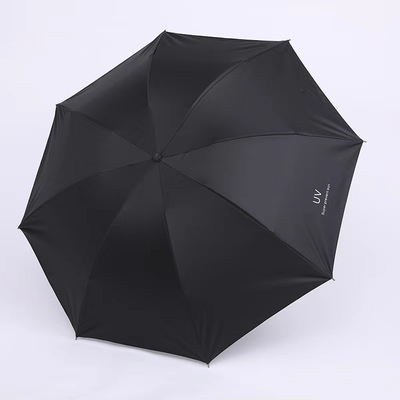 Cuadro de acero Paraguas manual anti-UV para mujeres Triple protección contra el sol y la lluvia