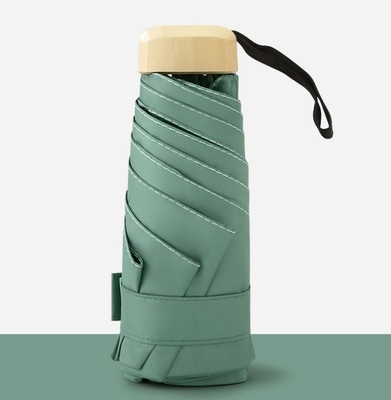 Impresión de paraguas plegables de moda cinco diseños personalizados Impresión de logotipos 20,5 pulgadas * 6k
