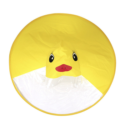 Impresión de logotipo personalizado OVNI Poncho transparente impermeable para niños Adultos Grupo de edad