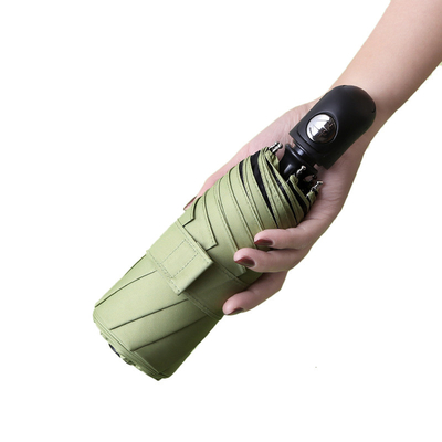 Paraguas de revestimiento negro BSCI Mini cápsula de bolsillo de protección UV cinco paraguas plegables