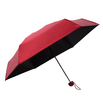 Estilo de diseño clásico 19 pulgadas 6K protección UV sombrilla de bolsillo cápsula con mini caja de regalo