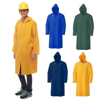 OXFORD CLOTH Camiseta de lluvia amarilla para adultos de PVC poliéster
