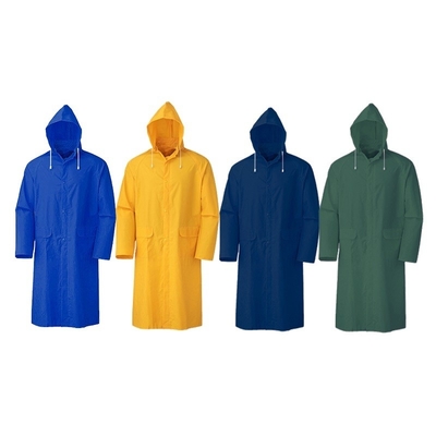 OXFORD CLOTH Camiseta de lluvia amarilla para adultos de PVC poliéster