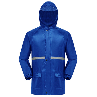 Logotipo personalizado Trabajador abrigo de lluvia chaqueta impermeable masculina para todas las estaciones traje de lluvia de dos piezas
