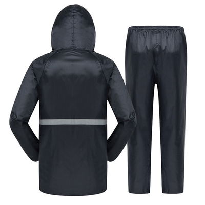 Logotipo personalizado Trabajador abrigo de lluvia chaqueta impermeable masculina para todas las estaciones traje de lluvia de dos piezas