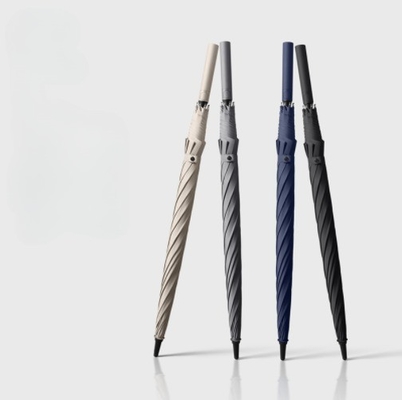 Gran sombrilla para golf para hombres con doble dosel 8K de fibra de mango largo y logotipo personalizado