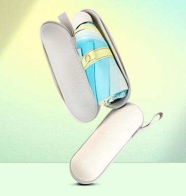 Novedad Gradiente Creativo Color Morandi Estilo 50% Protector solar plegable Paraguas de bolsillo