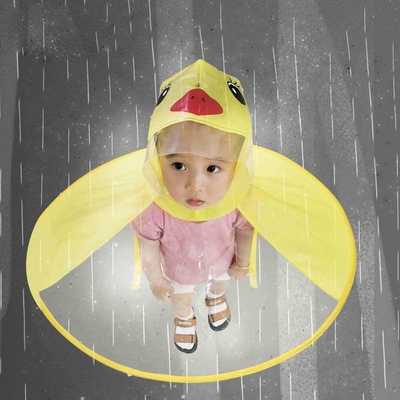 Impresión de logotipo personalizado para niños impermeable transparente Poncho impermeable para tamaño convencional