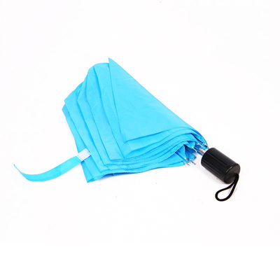 Promoción del mercado 2 plegado a prueba de viento y lluvia Logotipo personalizado Paraguas de protección solar