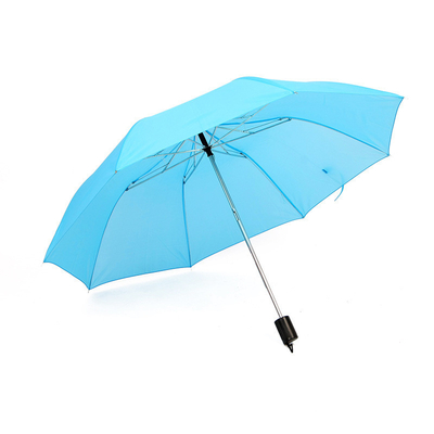 Promoción del mercado 2 plegado a prueba de viento y lluvia Logotipo personalizado Paraguas de protección solar
