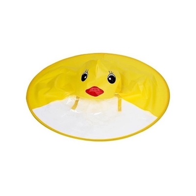 Palos de lluvia para niños con sombrilla de forma de mosca con poncho transparente e impermeable