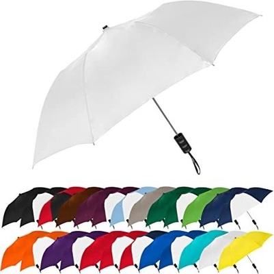 Diseño minimalista Paraguas automático plegable abierto con espectro de colores y eje de acero