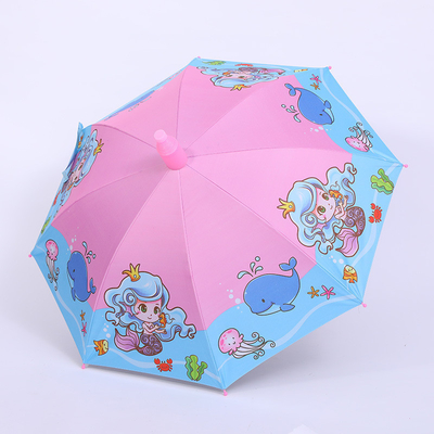 Estilo de diseño minimalista Paraguas para niños Logotipo personalizado Equipo de lluvia para niños Niñas