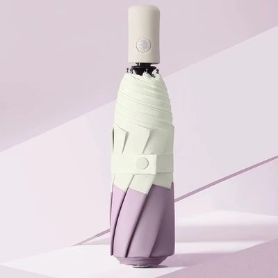 Doble color 8K 3 Protección solar plegable Paraguas automático automático plegable MQO 100PCS