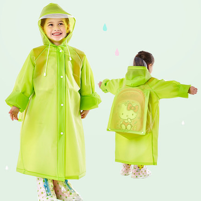 Camiseta de lluvia impermeable para niños con sombrilla de temporada de lluvia