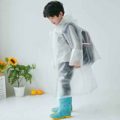 Camiseta de lluvia impermeable para niños con sombrilla de temporada de lluvia