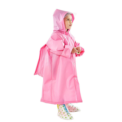 Camiseta de lluvia impermeable para niños con sombrilla de temporada de lluvia