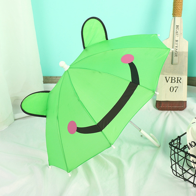 Mini paraguas para niños de colores personalizados con mango largo y diseño de dibujos animados adorable