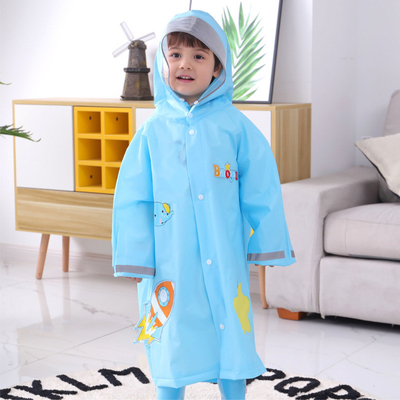 Abrigos de lluvia de dibujos animados para niños Abrigos de lluvia de rayas reflectantes para adultos Imprimidos para niños Abrigos de lluvia