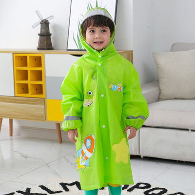 Abrigos de lluvia de dibujos animados para niños Abrigos de lluvia de rayas reflectantes para adultos Imprimidos para niños Abrigos de lluvia