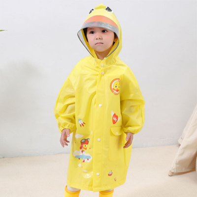 Abrigos de lluvia de dibujos animados para niños Abrigos de lluvia de rayas reflectantes para adultos Imprimidos para niños Abrigos de lluvia
