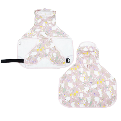 Poncho estilo impermeable reflector del perro impermeable con apertura de arnés y bolsillo de bolsa de caca