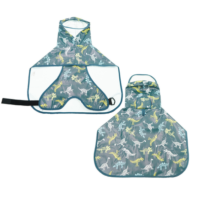 Poncho estilo impermeable reflector del perro impermeable con apertura de arnés y bolsillo de bolsa de caca