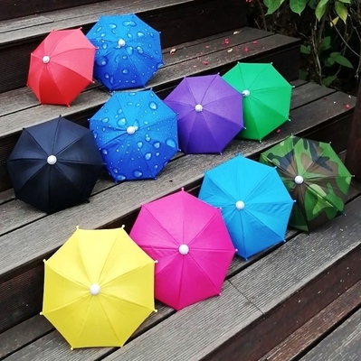 Mini paraguas de poliéster para entrega de alimentos Diámetro abierto &lt; 90 cm Bloque solar impermeable