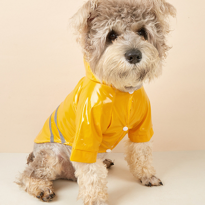 Proteja a su mascota de la lluvia y manténgase a salvo PVC Reflector personalizado para perros impermeable para viajar