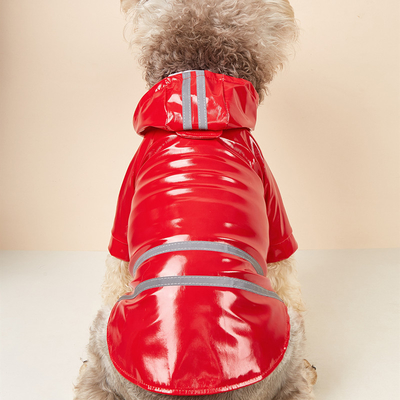 Proteja a su mascota de la lluvia y manténgase a salvo PVC Reflector personalizado para perros impermeable para viajar
