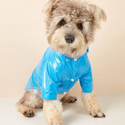 Proteja a su mascota de la lluvia y manténgase a salvo PVC Reflector personalizado para perros impermeable para viajar