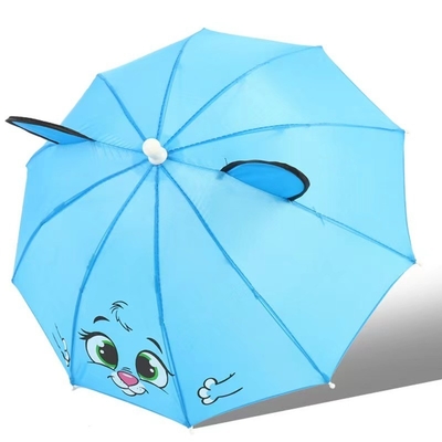Estilo Especial 170T Tejido de Nylon 11 pulgadas * 10k Paraguas 3D impresos por animales personalizados para niños