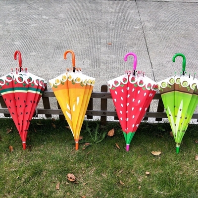 Puño recto Polvo recto Paraguas para niños Jardín infantil Diseño de dibujos animados lindos