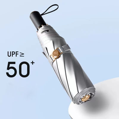 Publicidad del producto Paraguas Item Color Pegamento Paraguas 3 Plegable Plata Titanio Protección UV