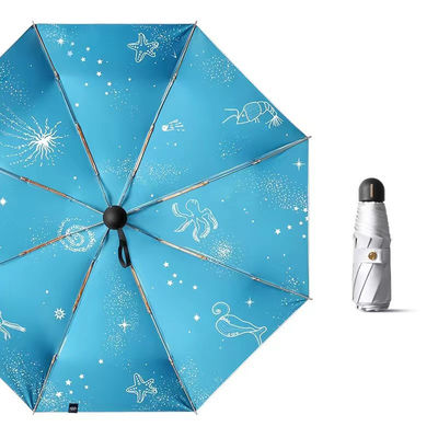 Titanio Plata Victoria-Secret Impresión Paraguas de flores para adultos y regalos corporativos