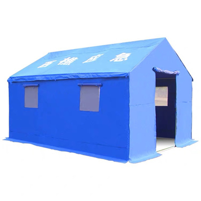 Tienda de campamento de tubo galvanizado espeso para el personal de construcción en el sitio de socorro de desastres
