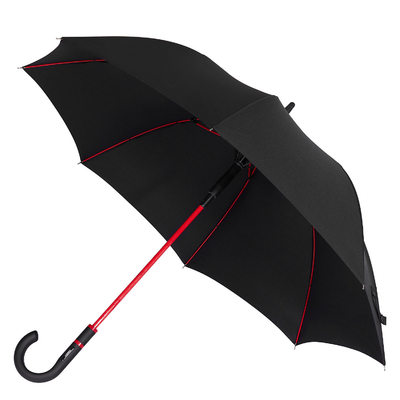 Diseñador de lujo Sports Handle Exclusivo suministro Paraguas de golf de fibra de vidrio rojo para adultos