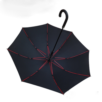 Diseñador de lujo Sports Handle Exclusivo suministro Paraguas de golf de fibra de vidrio rojo para adultos