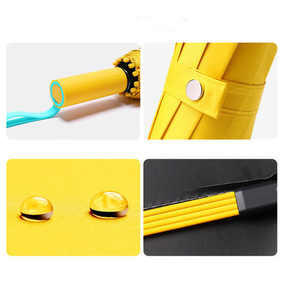 Protección UV 72 costillas 3 sombrillas plegables con colores contrastantes y logotipo personalizado