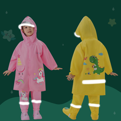 2023 Escuela primaria Abrigos de lluvia infantiles Jardín de infantes Poncho Niños y niñas Traje impermeable