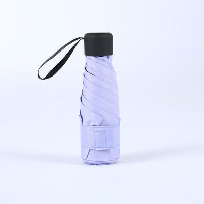 Regalos de negocios Popular Telescópico Paraguas negro con eje de acero 5 plegados Mini bolsillo UV