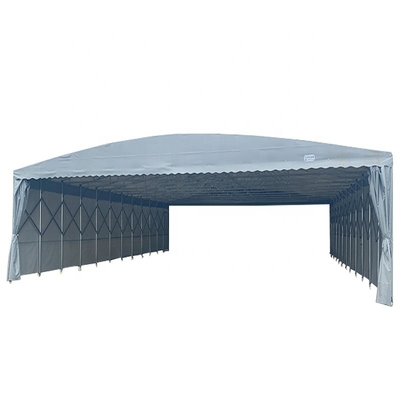 Tienda plegable retráctil para entretenimiento al aire libre Tienda de almacén de carport a prueba de agua
